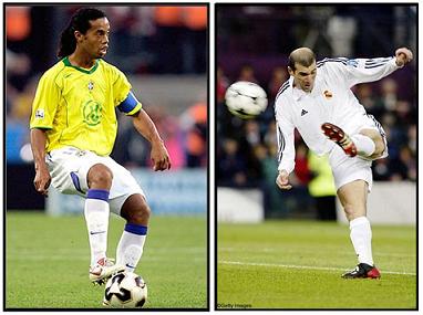 ronaldinho  vs zidane